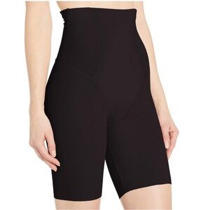 Maidenform High Waist Tummy Control Black Slimming Shorts Size M NWOT